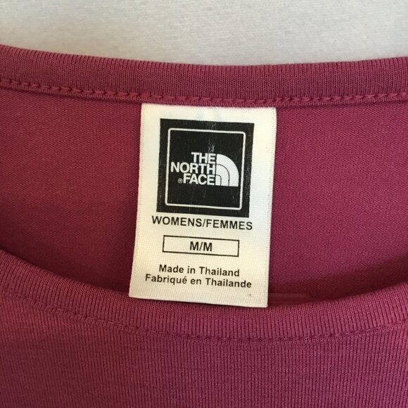 The North Face Long Sleeve Tee Base Pullover Crew Neck Hot Pink Women's Medium - Picture 7 of 9